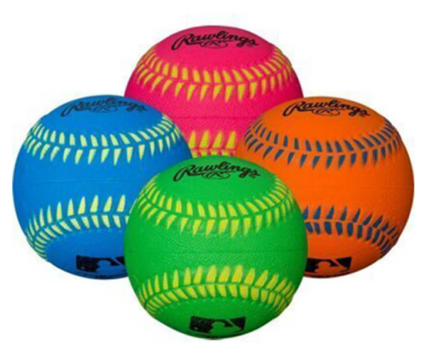 Baseballový míč Rawlings RSRBNBT - Neonové měkké míče